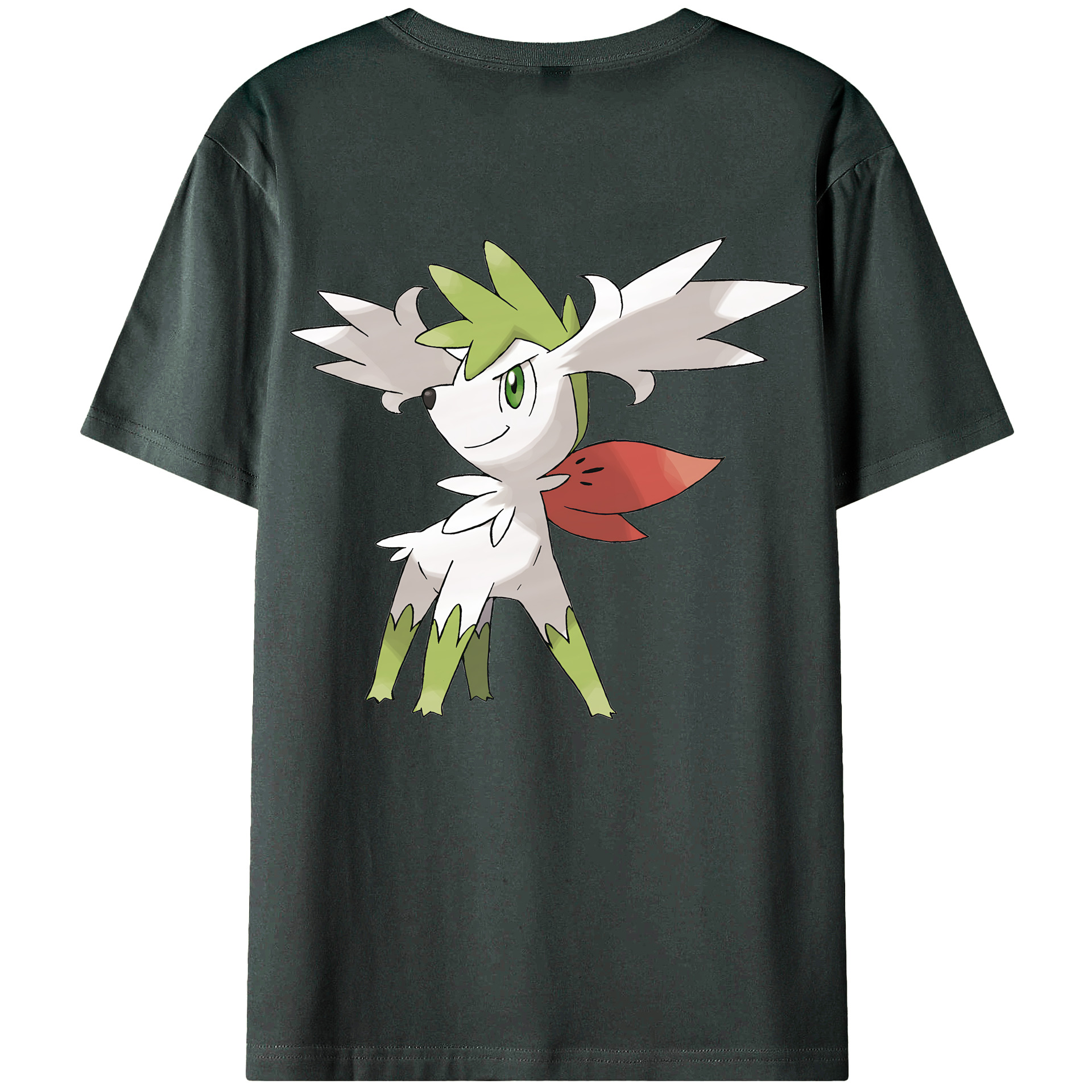 （画像用） ポケットモンスター Pokémon 綿100％ メンズ半袖Tシャツ（バックプリント） 通気性